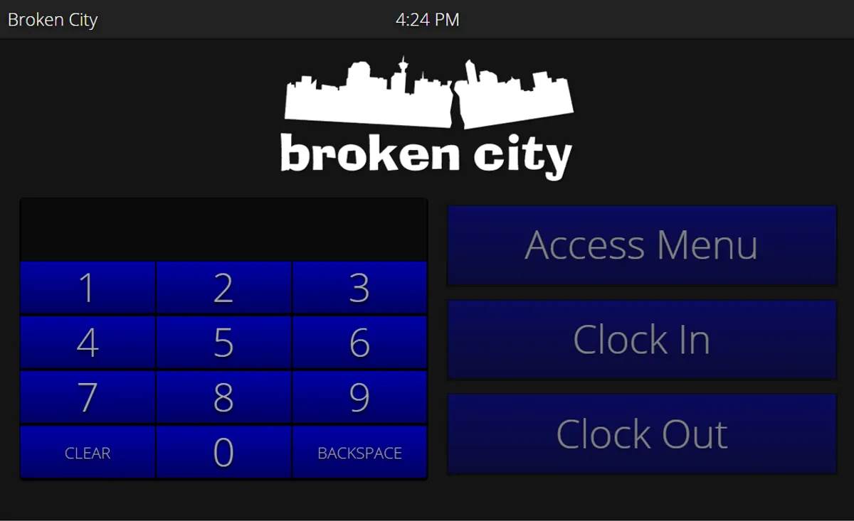 Broken City: Point of sale system