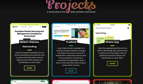 The projects redesign