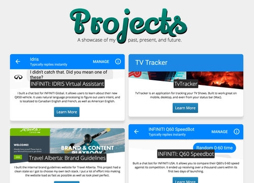 The projects redesign
