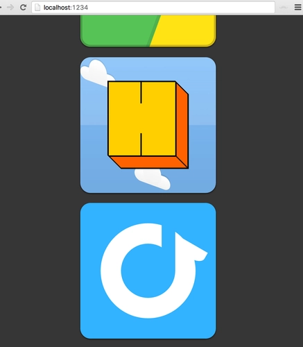 "Rdio (you'll be missed) and Habbo Hotel icons in pure CSS